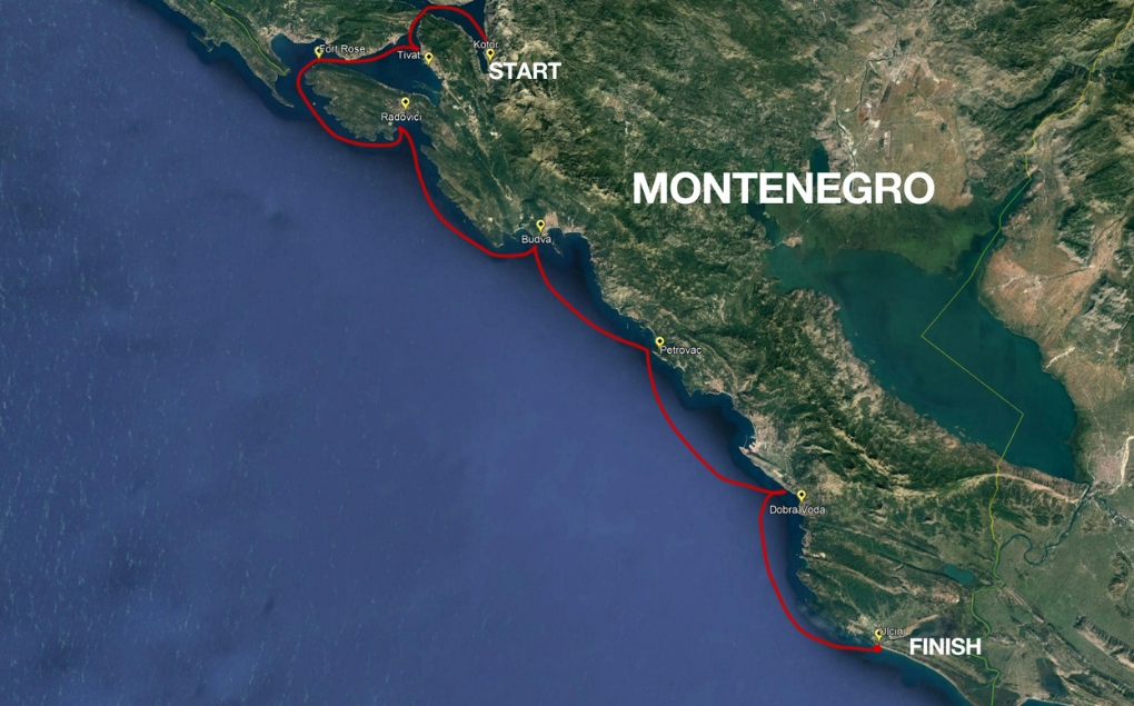Mapa Montenegro